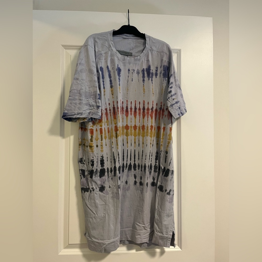 Raquel Allegra Multicolor Tie-Dye Short Sleeve Dress